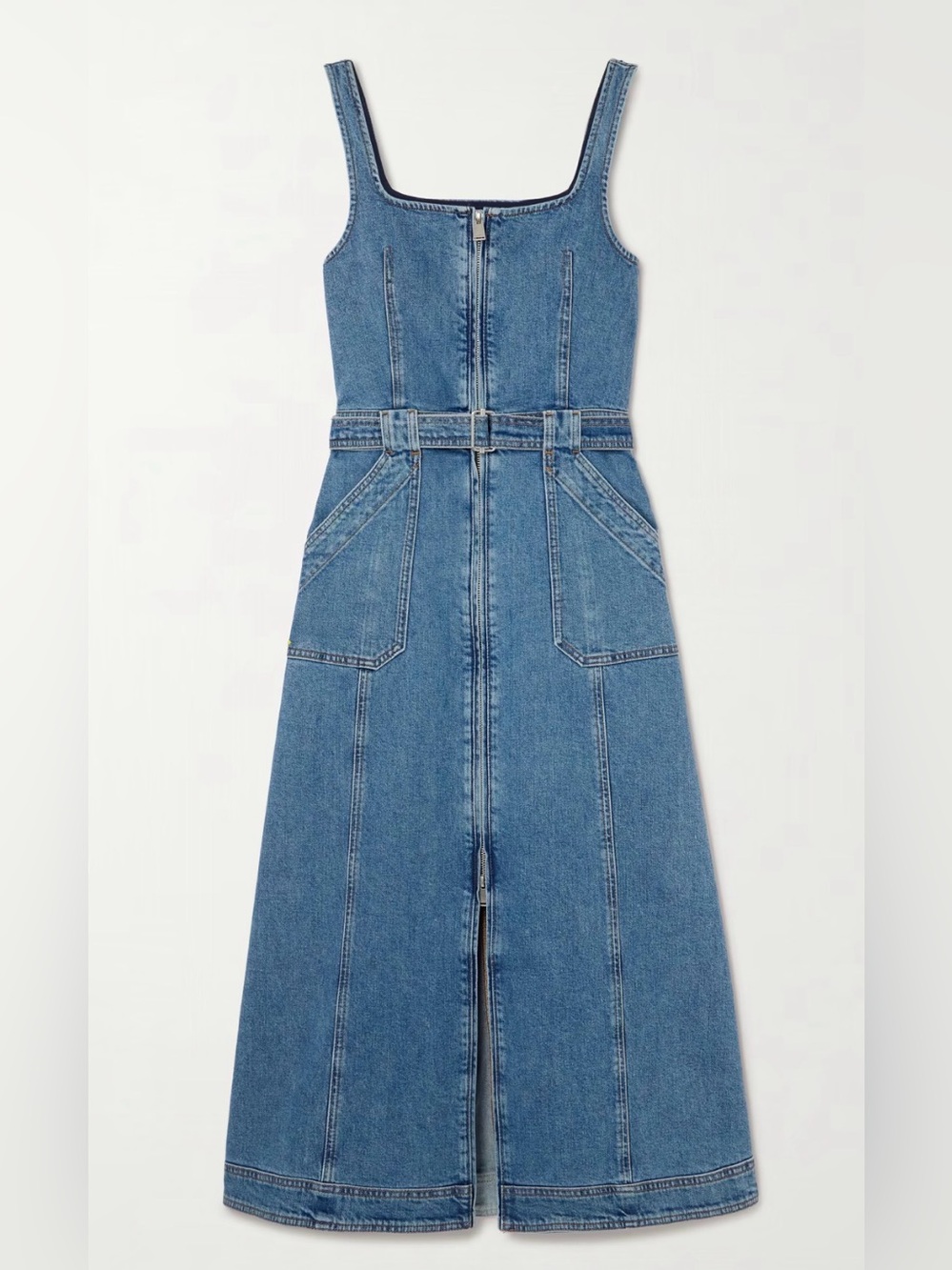 Simkhai - Manson belted denim midi dress